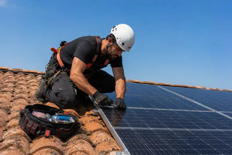 Maintenance et monitoring de panneaux solaires à Porte-des-Bonnevaux